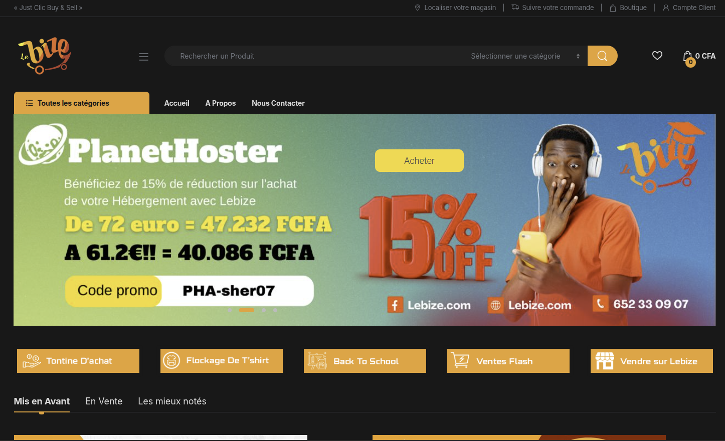 E-commerce Website – Lebize